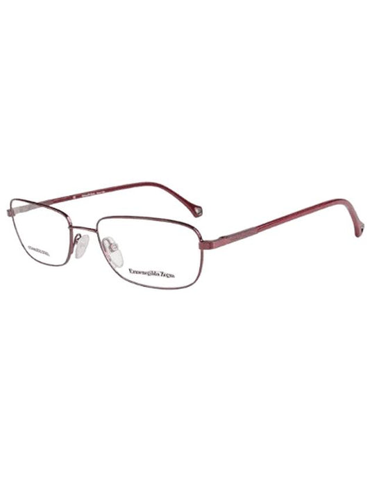 Eyewear Square Metal Glasses Red - ERMENEGILDO ZEGNA - BALAAN 1