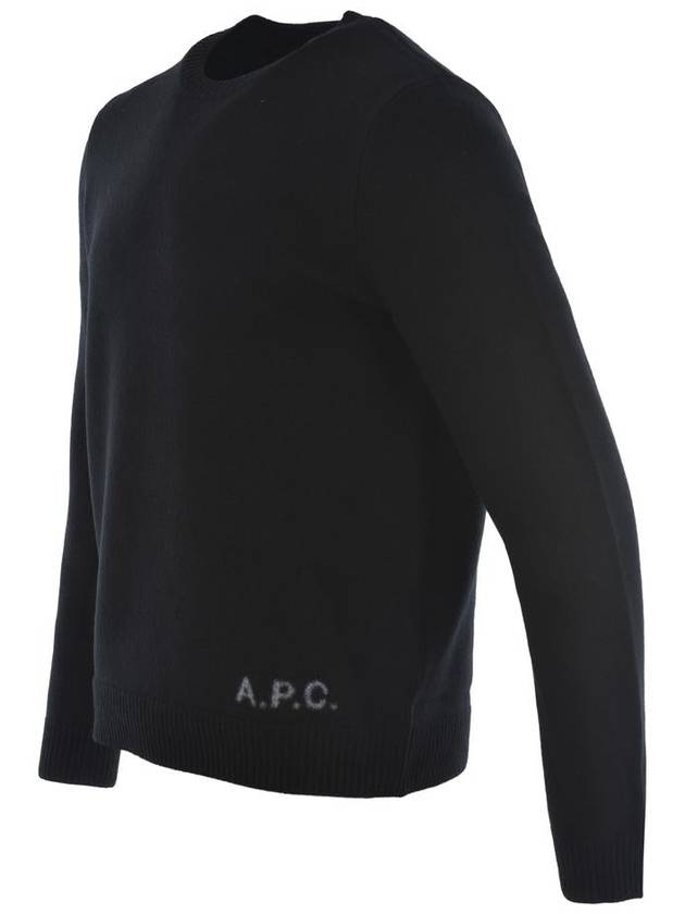 Edward Intarsia Knit Top Black - A.P.C. - BALAAN 3