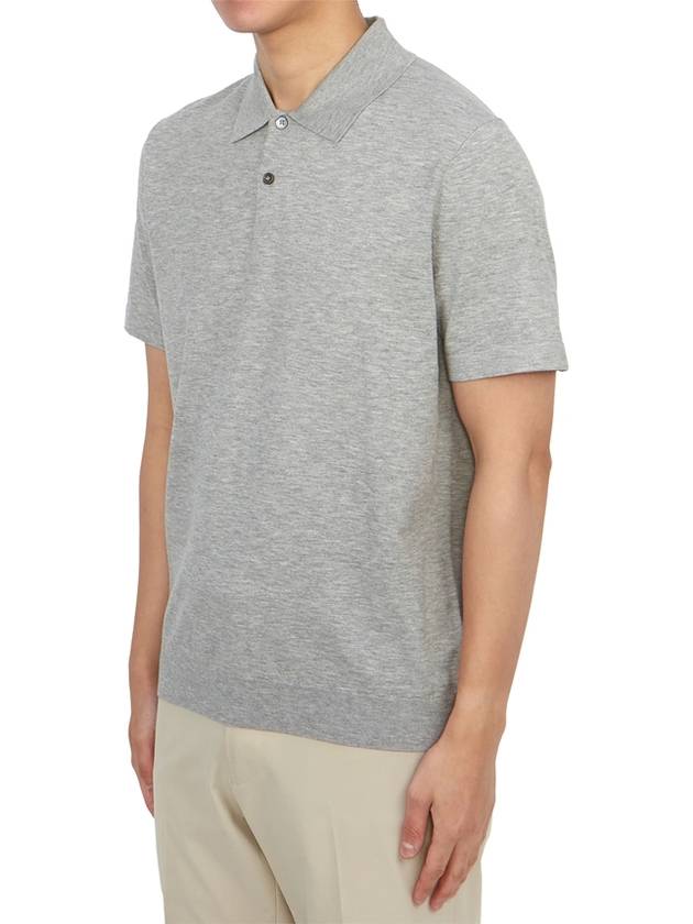 Goris Polo Shirt Light Grey - THEORY - BALAAN 3