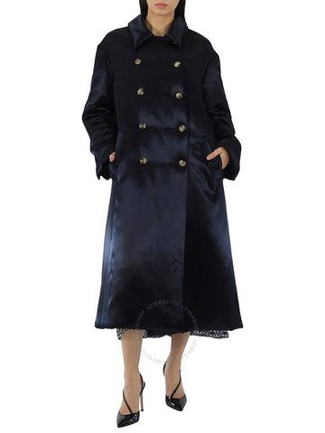 Khaite Ladies Dark Navy Luma Coat, Size Medium - KATE - BALAAN 1