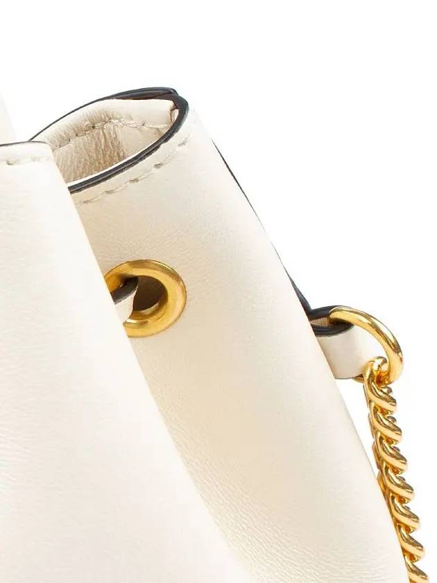 V Logo Signature Small Bucket Bag Light Ivory - VALENTINO - BALAAN 7