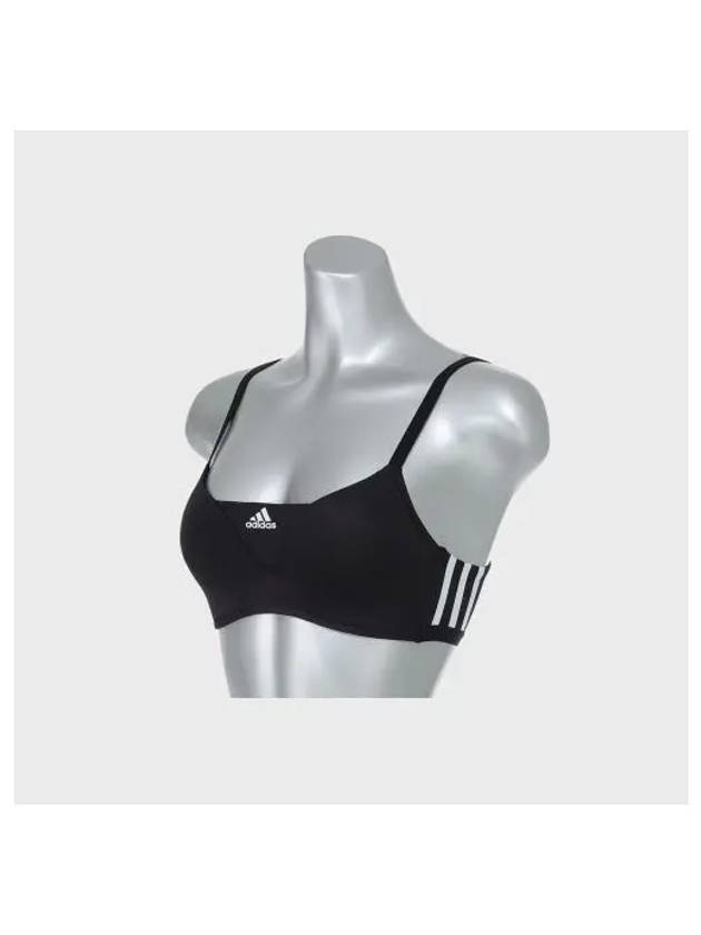 adidas UNDERWEAR 3 STRIPE Soft Band Bra BK - ADIDAS - BALAAN 1