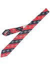 Anchor Stripe Silk Tie Black Red - THOM BROWNE - BALAAN 2