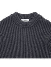 Wool Knit Top Grey - AMI - BALAAN 4