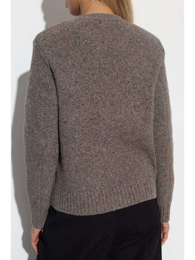 Veneta Crew Neck Knit Top Grey - BOTTEGA VENETA - BALAAN 5