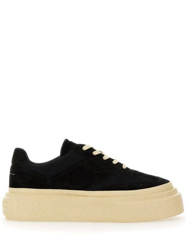 Mm6 Maison Margiela Leather Sneaker - MAISON MARGIELA - BALAAN 1