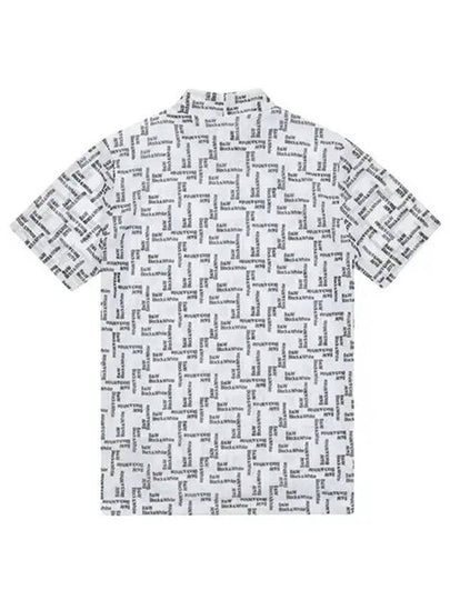 mesh logo print short sleeve t-shirt 9253LZHPWHITE - BLACK&WHITE - BALAAN 2