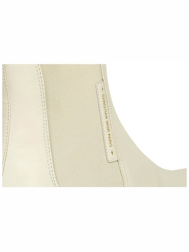 D Racer Calfskin Ankle Chelsea Boots White - DIOR - BALAAN 7