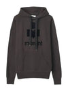 Mansel Logo Hoodie Faded Black - ISABEL MARANT - BALAAN 2