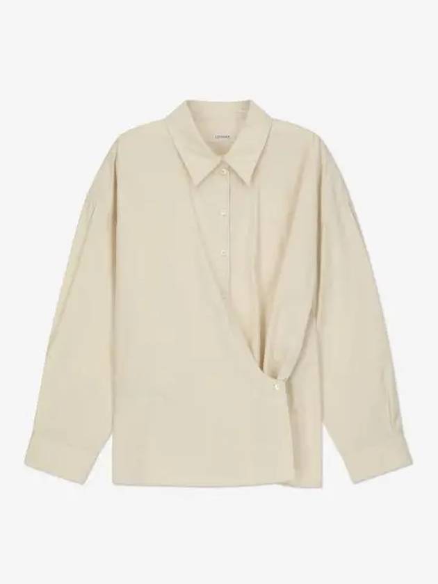 Straight Collar Twisted Shirt Ivory - LEMAIRE - BALAAN 2