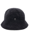 De Coeur Stud Bucket Hat Black - AMI - BALAAN 2