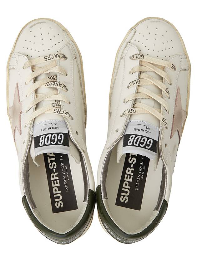 Superstar Dark Green Top Low Top Sneakers White - GOLDEN GOOSE - BALAAN 3