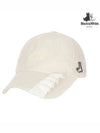 Women’s Corduroy Ribbon Ball Cap 8412LXACWHITE - BLACK&WHITE - BALAAN 1