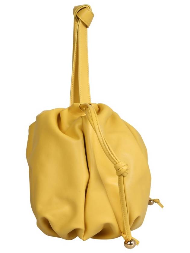 Bulb Medium Leather Shoulder Bag Yellow - BOTTEGA VENETA - BALAAN 4