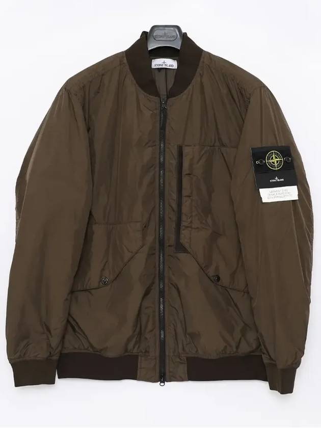 Garment Dyed Crinkle Reps Jacket Khaki - STONE ISLAND - BALAAN 3