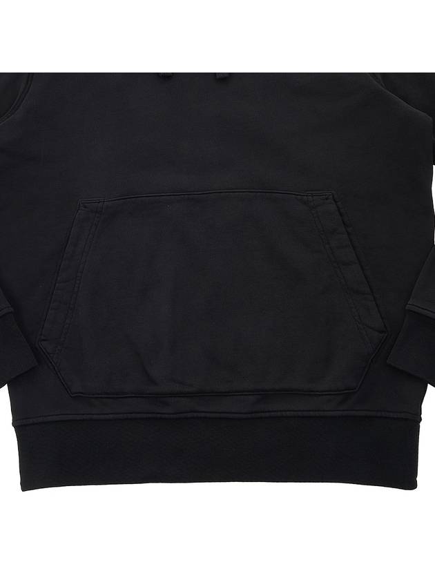 Wappen Patch Classic Fleece Hoodie Black - STONE ISLAND - BALAAN 9