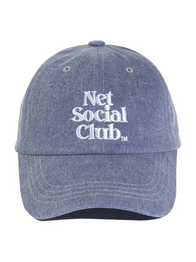 PIGMENT STITCH CAP SLATE BLUE - NET SOCIAL CLUB - BALAAN 9