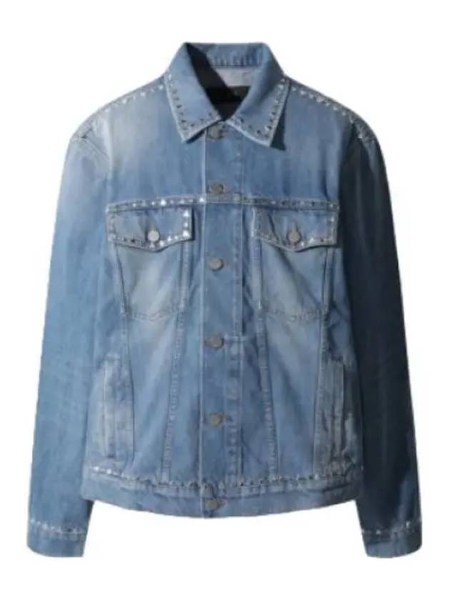 Denim Studded Trucker Jacket Jumper - IRO - BALAAN 1