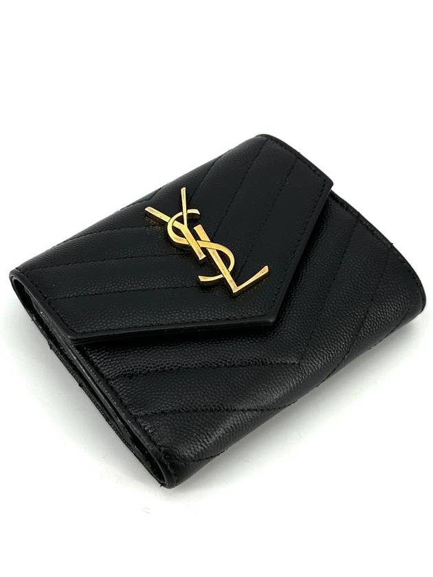 Monogram Envelope Gold Ring Wallet 403943 - SAINT LAURENT - BALAAN 2