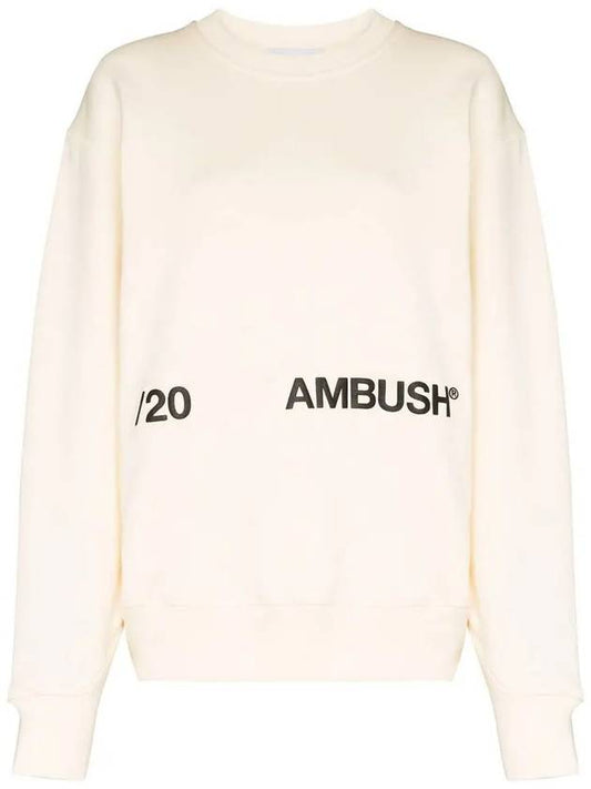 11th Anniversary Women's Logo Crew Neck Sweatshirt 12112067 OFWH - AMBUSH - BALAAN 2