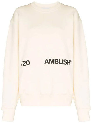 11th Anniversary Women's Logo Crew Neck Sweatshirt 12112067 OFWH - AMBUSH - BALAAN 1