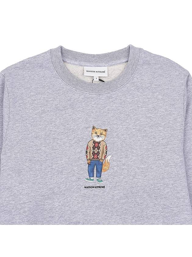 Maison Kitsune Dressed Fox Regular Sweatshirt LW00309KM0001 LGM - MAISON KITSUNE - BALAAN 3