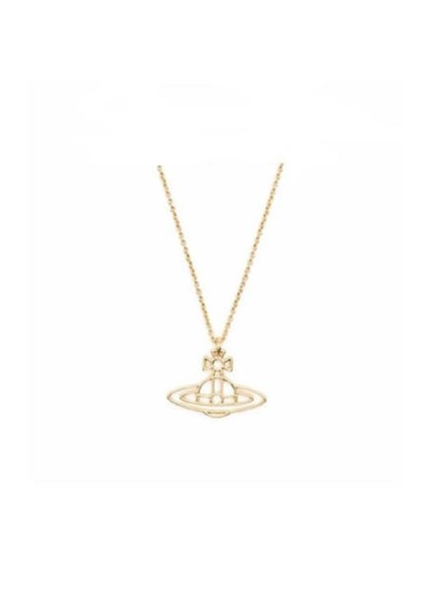 Thin Lines Flat ORB Necklace Gold - VIVIENNE WESTWOOD - BALAAN 3