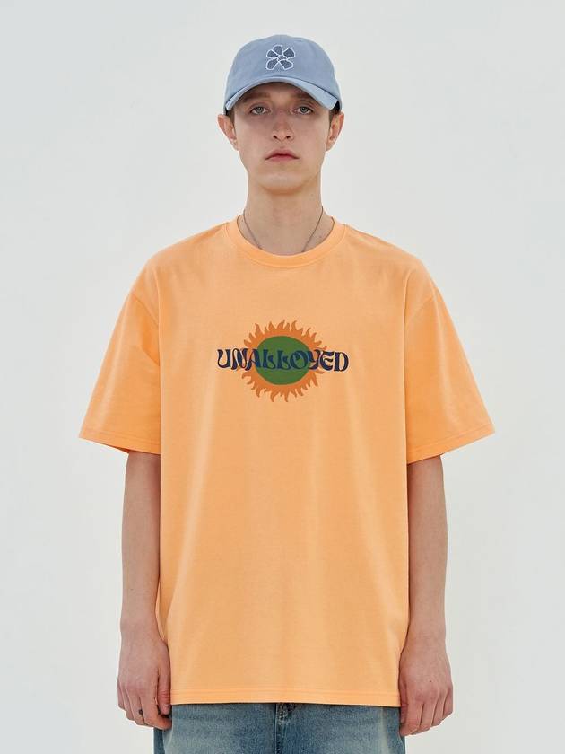 Sun Logo T-Shirt Peach - UNALLOYED - BALAAN 2