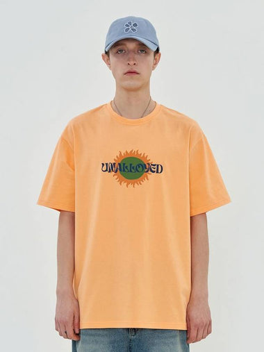 Sun Logo Short Sleeve T-Shirt Peach - UNALLOYED - BALAAN 1