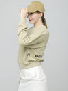 Doyou Know MC Women s Pigment Washing Loose Fit Vintage Beige Sweatshirt DO6242MT32 1 - DOYOUKNOWMC GOLF WEAR - BALAAN 4