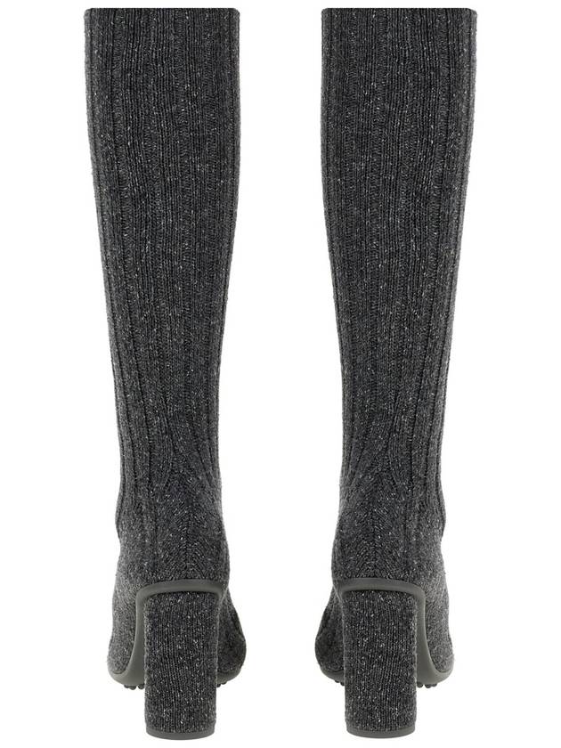 Atomic Knit Long Boots Anthracite - BOTTEGA VENETA - BALAAN 5