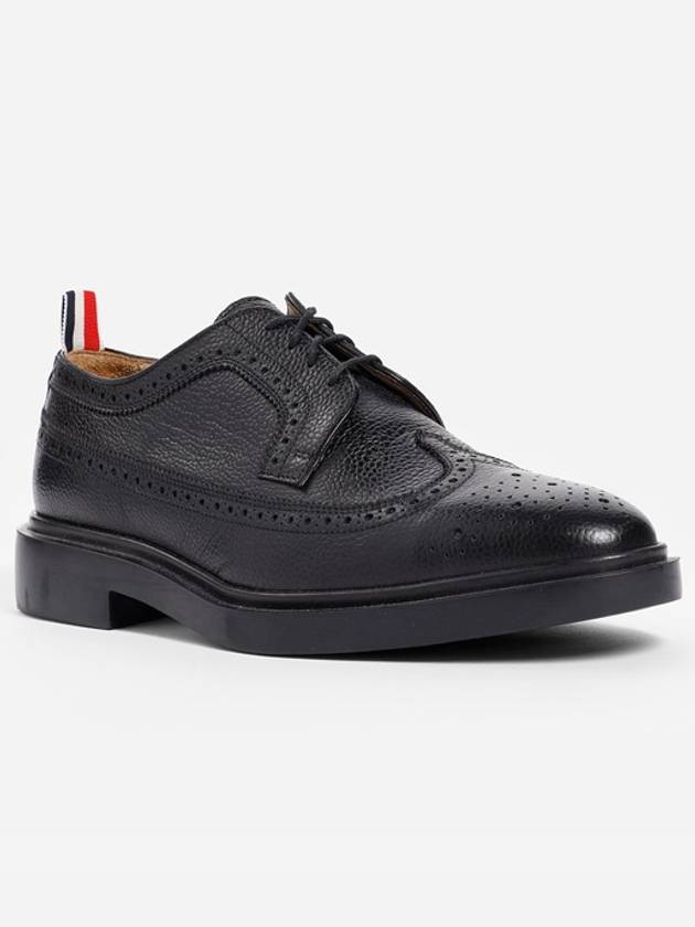 Men's Classic Long Wing Brogue Lace Up Brogue Shoes Black - THOM BROWNE - BALAAN 2