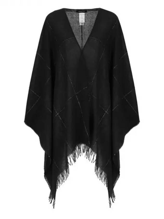 Monili detail wool cape - FABIANA FILIPPI - BALAAN 1