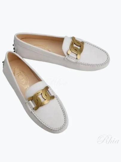 Women's Kate  Gommino Driving Shoes Off White - TOD'S - BALAAN 2