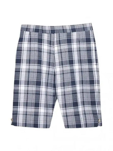 Hairline Madras Check Classic Backstrap Shorts Short Pants Men s - THOM BROWNE - BALAAN 1