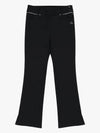 Drew High Waist Ribbed Bootcut Pants DF41PT04BLACK - DRUH GOLF - BALAAN 1