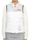 Women's Logo Down Vest White - HORN GARMENT - BALAAN 3