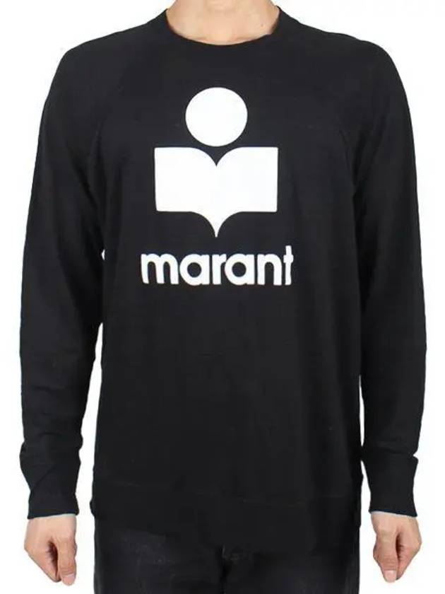 Kieffer Logo Long Sleeve T-Shirt Black - ISABEL MARANT - BALAAN 2