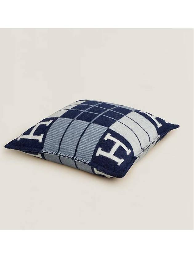 Avalon III Small Cushion Navy - HERMES - BALAAN 4