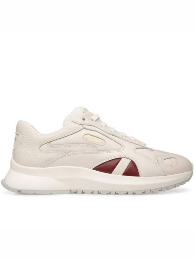 Outline Leather Low-Top Sneakers White - BALLY - BALAAN 1