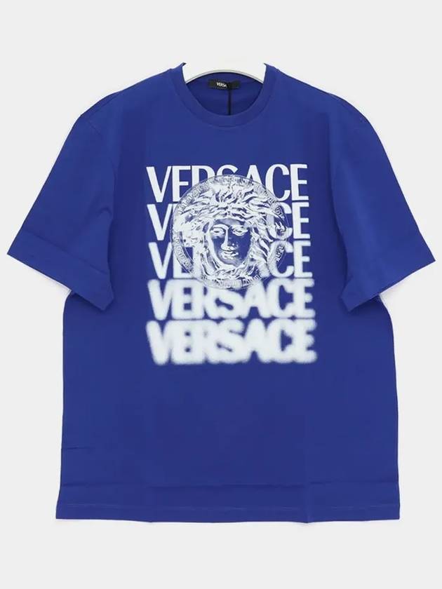 Medusa Medallion Print Short Sleeve Men s T Shirt 1013302 1A12439 2UD30 - VERSACE - BALAAN 3