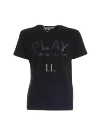 Logo Print Short Sleeve T-Shirt Black - COMME DES GARCONS PLAY - BALAAN 2