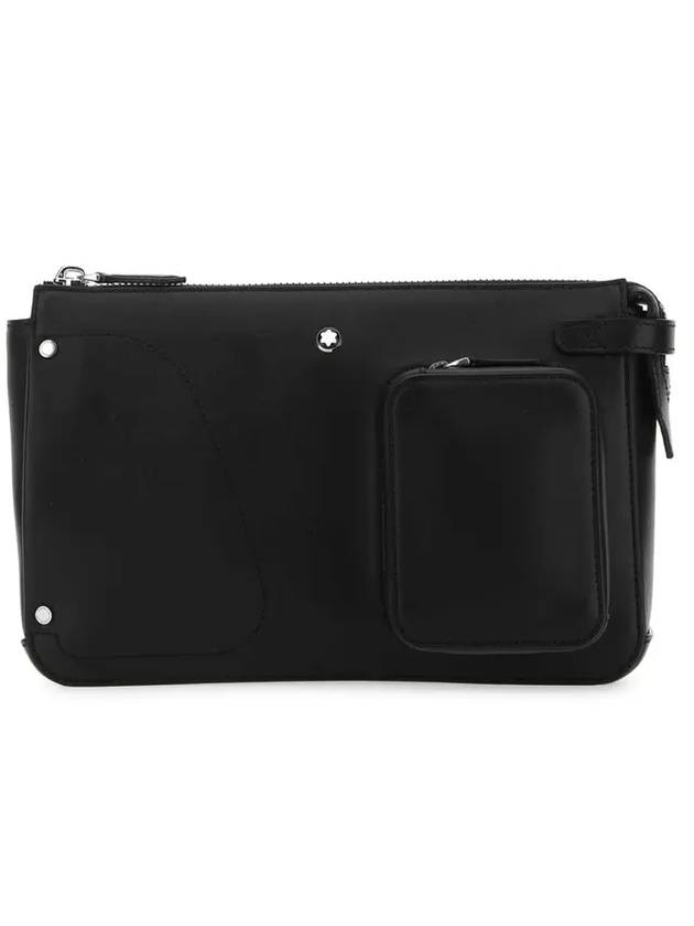 Pocket Logo Clutch Bag Black - MONTBLANC - BALAAN 1