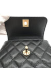 Coco handle micro black gold mini chain bag AP4244 - CHANEL - BALAAN 7