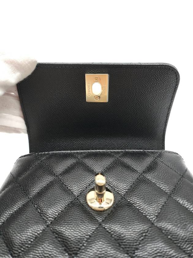 Coco handle micro black gold mini chain bag AP4244 - CHANEL - BALAAN 7