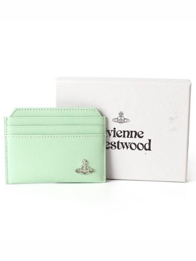 Saffiano Slim Card Wallet Apple - VIVIENNE WESTWOOD - BALAAN 5