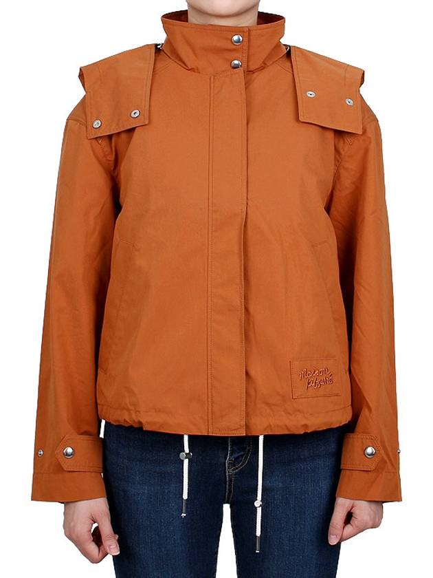 Hooded Blouson Jacket Orange - MAISON KITSUNE - BALAAN 3