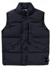 Wappen Patch High Neck Padding Vest Navy - STONE ISLAND - BALAAN 2