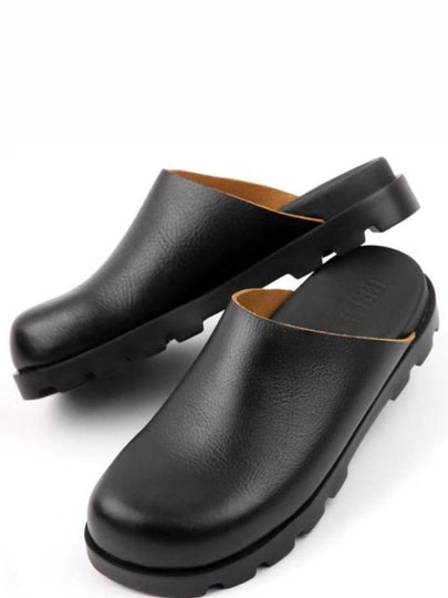 Brutus Leather Clog Slippers Black - CAMPER - BALAAN 2