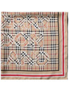 Silk Vintage Check Logo Print Scarf Archive Beige - BURBERRY - BALAAN 4